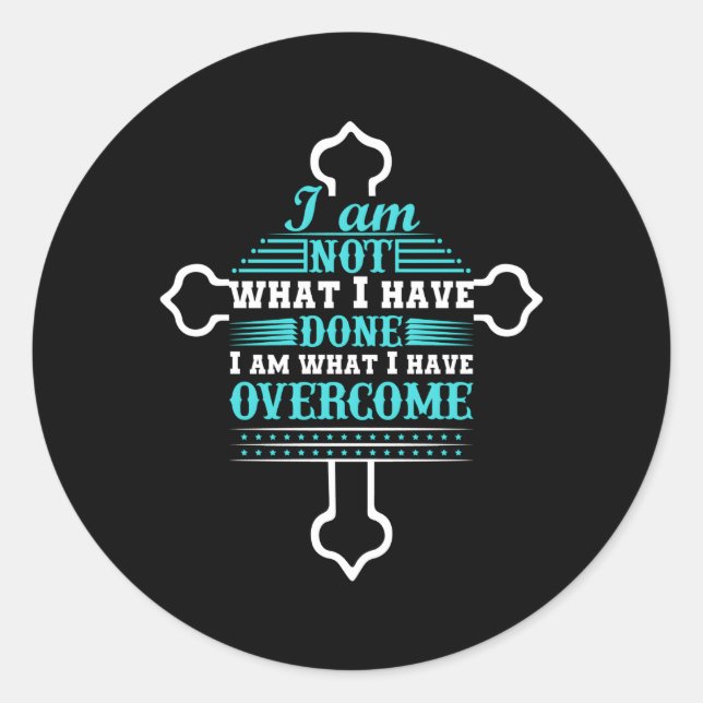 Celebrate Recovery Christian Cross Club Church God Classic Round Sticker (Front)