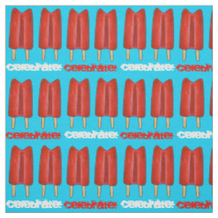 Celebrate! Red Twin Pop Popsicles July 4th USA Fabric