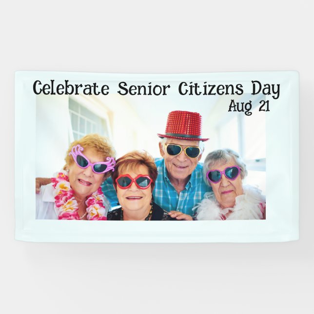 Celebrate Senior Citizens Day Banner (Horizontal)