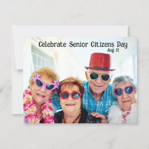 Celebrate Senior Citizens Day Postcard