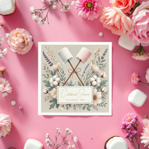 Celebrate S'more Rustic Camp Bride Party Napkin
