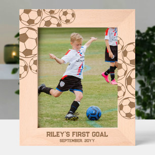 Celebrate Soccer Moment or Player Custom Text Etched Frames