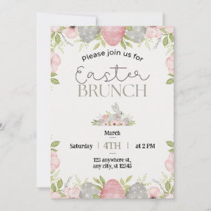 Celebrate Spring with a Delightful Easter Brunch! Holiday Card