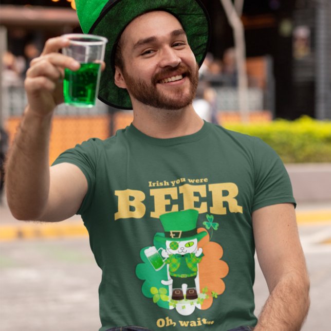 Celebrate St. Patrick's Day with a Lucky Cat T-Shirt (Creator Uploaded)