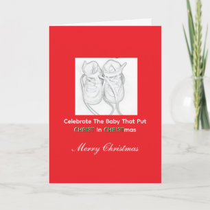 Celebrate The Baby That Put Christ In Christmas Card