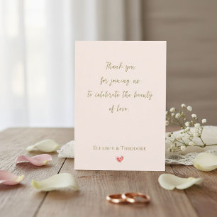 Celebrate the Beauty of Love Thank You Card