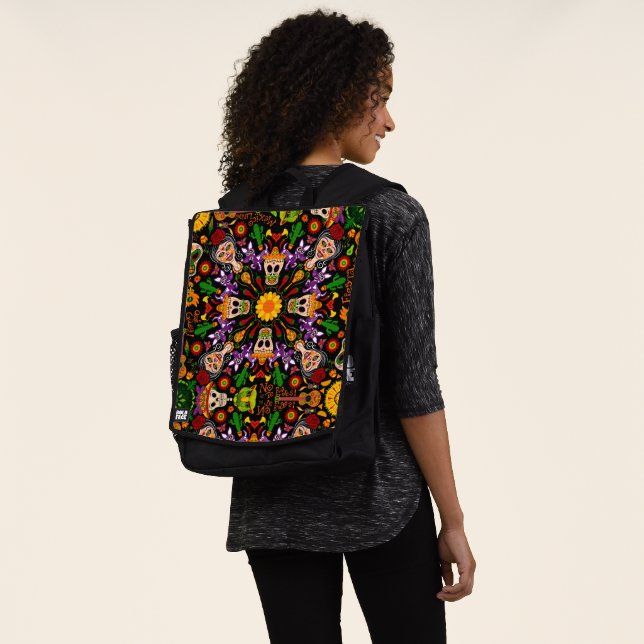 Celebrate the Day of the dead in Mexican style Backpack (Worn)