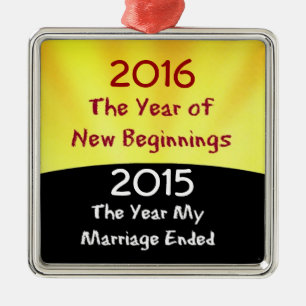 Celebrate the Divorce Metal Tree Decoration