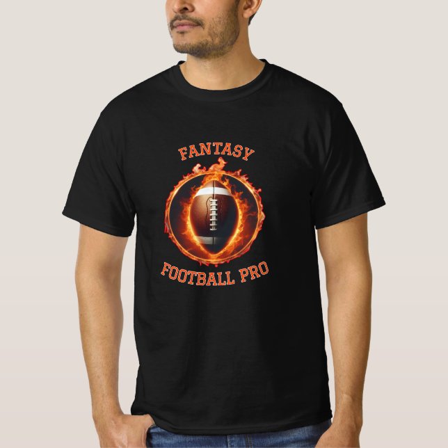 Celebrate the Game with Funny Fantasy Football Art T-Shirt (Front)