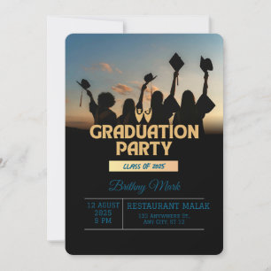 Celebrate the Grad! Custom Graduation Party Invitation