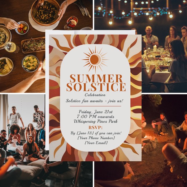 Celebrate the Light! Summer Solstice Gathering Invitation (Creator Uploaded)