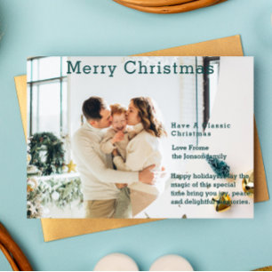 Celebrate the Magic of Christmas Holiday Card