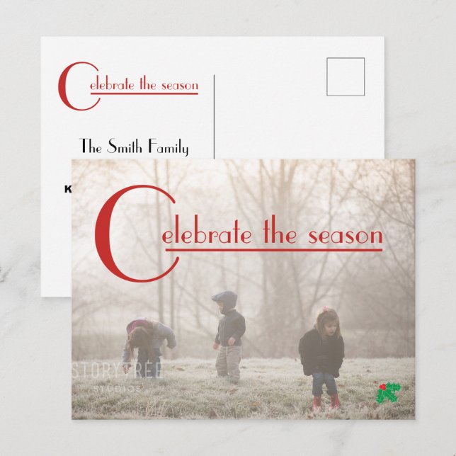 Celebrate the Season | photo postcard (Front/Back)