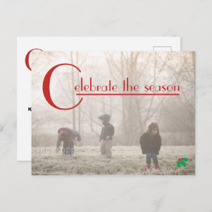 Celebrate the Season   photo postcard