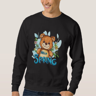 Celebrate the Season with a Happy Spring Teddy Bea Sweatshirt