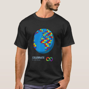 Celebrate The Spectrum Celebrate Neurodiversity Au T-Shirt