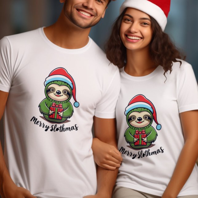 Celebrate the spirit of Christmas Magic Sloth T-Shirt (Creator Uploaded)