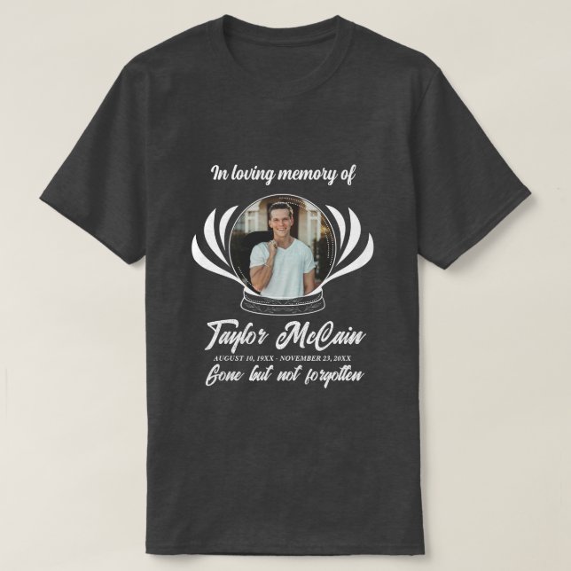 Celebrate Their Life: Personalised Memorial T-Shir T-Shirt (Design Front)