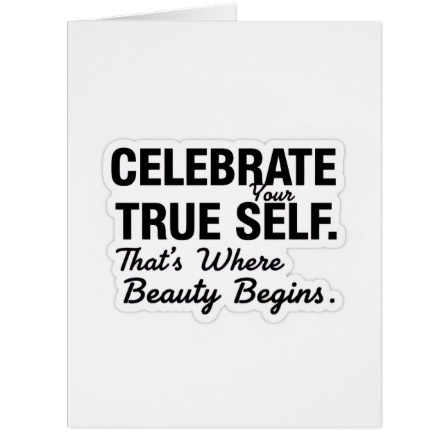 Celebrate True Self Sticker (Front)