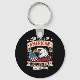 Celebrate Usa 250th Independence Day - 1776-2026 U Key Ring