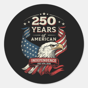 Celebrate Usa 250th Independence Day - Semiquincen Classic Round Sticker