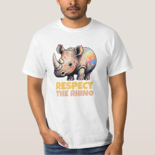 Celebrate Wildlife with Rhino Art T-Shirt