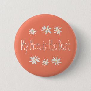 Celebrate with Blooms: Six Daisies 6 Cm Round Badge