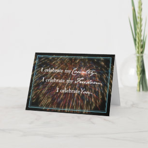 Celebrate with Fireworks Card