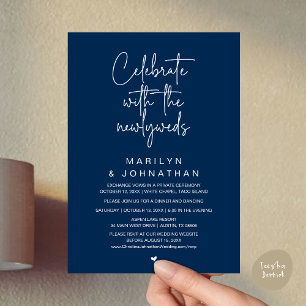 Celebrate With The Newlyweds, Wedding Dinner Invitation