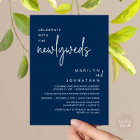 Celebrate With The Newlyweds, Wedding Dinner Party