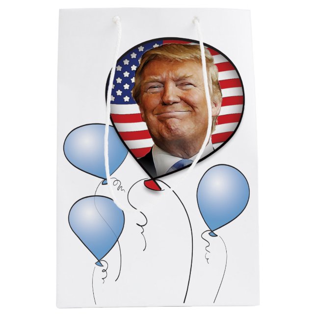 Celebrate with Trump Medium Gift Bag (Front)