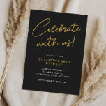 Celebrate With Us 30th Birthday Party Invitation<br><div class="desc">Celebrate With Us 30th Birthday Party Invitation</div>