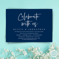 Celebrate with us, Casual Wedding Elopement Party