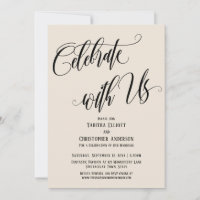 Celebrate with Us Elaborate Script Cream
