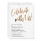 Celebrate With Us! Minimal Gold Handwriting Event