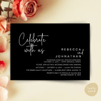 Celebrate with us, Modern Boho Wedding Reception
