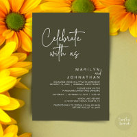 Celebrate with us, Modern Wedding Reception Party