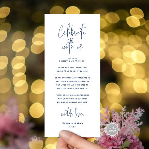 Celebrate With Us, Place Setting Thank you Card