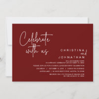 Celebrate with us, Post Wedding Elopement Party 