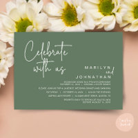 Celebrate with us, Post Wedding Elopement Party