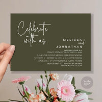 Celebrate with us, Post Wedding Elopement Party