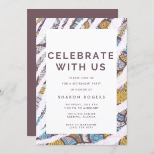 Celebrate with Us Retirement Party Invitation