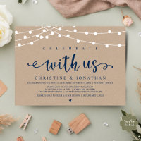 Celebrate with us Rustic Farm Wedding String Light