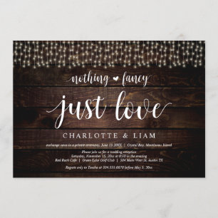 Celebrate with us, String Light, Wedding Elopement Invitation