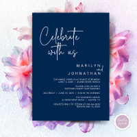 Celebrate with us, Wedding Elopement Dinner Party