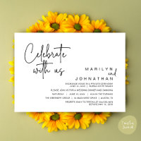 Celebrate with us, Wedding Elopement Dinner Party