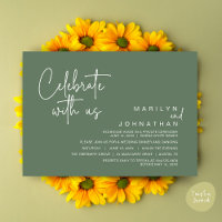 Celebrate with us, Wedding Elopement Dinner Party