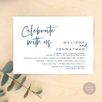 Celebrate with us, Wedding Reception Cash Bar