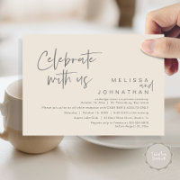 Celebrate with us, Wedding Reception Cash Bar