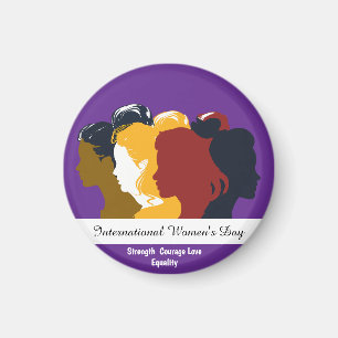 Celebrate Women's Day March 8th 2025 Magnet